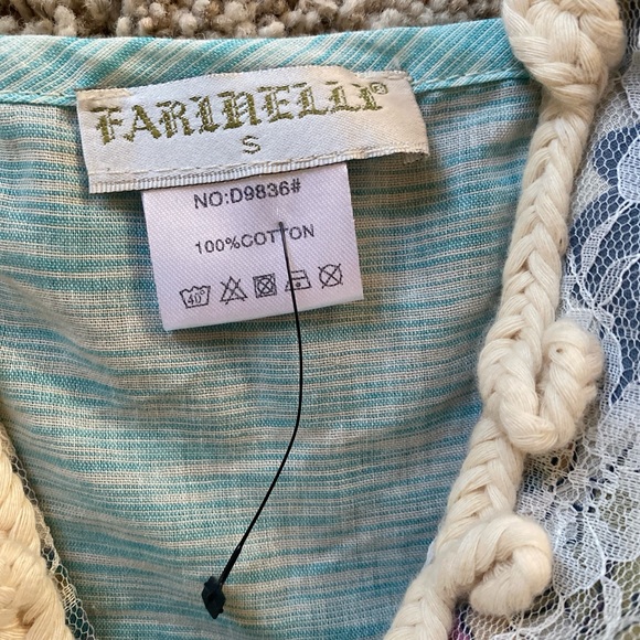 Y2K boutique babydoll flower dress size small - Picture 8 of 8